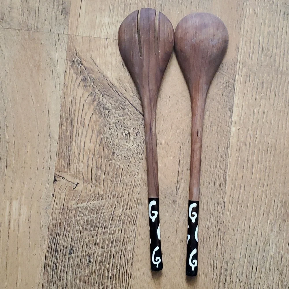 Handmade Wooden‎ African Serving Utensils